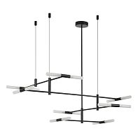 ODEON LIGHT 4307/16 HIGHTECH ODL26 277 Потолочный светильник черный/акрилл/металл IP20 G9 40W *16 180° 220V SOHO