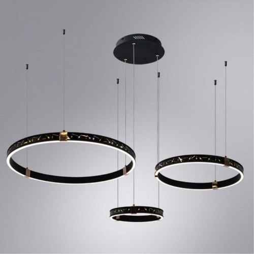 Подвесная люстра Arte Lamp SHINE A2222SP-3BK фото 2 Подвесная люстра Arte Lamp SHINE A2222SP-3BK фото 2