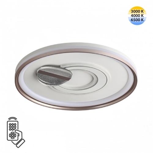 SONEX 7787/85L PIKO LED SN 607 Светильник металл/белый/бронза LED 85Вт 3000-6500K D495 IP20 пульт ДУ GEMINI