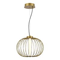 SL6124.203.01 Светильник подвесной ST-Luce Золотистый/Золотистый LED 1*10W 3000K