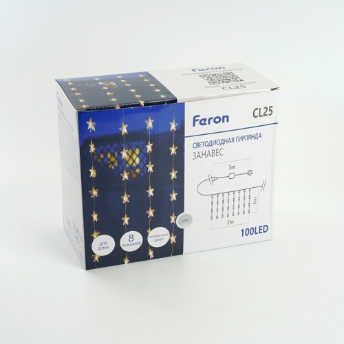 Занавес световой Feron CL25 48608 фото 2 Занавес световой Feron CL25 48608 фото 2