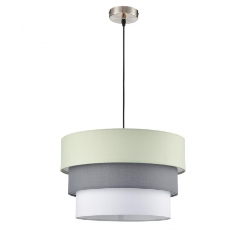 LUMION 8039/3 MODERNI LN26 187 никель/мятный/серый/белый, металл/текстиль Подвесной светильник Е27 3*60W 220V ILAIDA