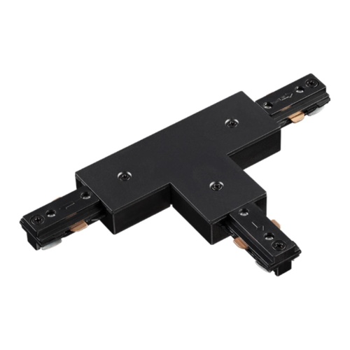 NOVOTECH 135011 PORT NT18 255 черный Соединитель с токопроводом T-образный для однофазного трехжильного шинопровода