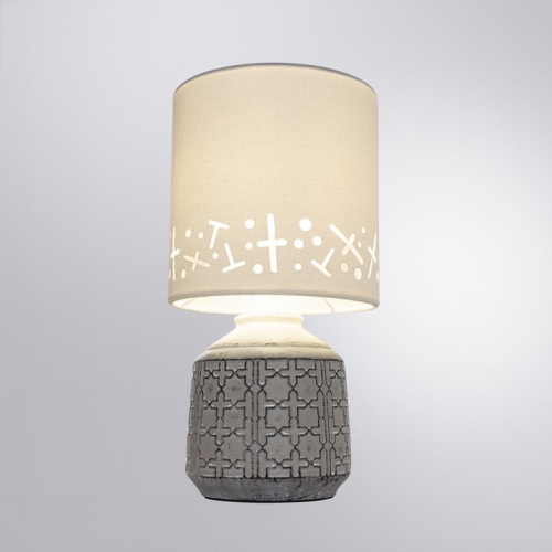 Декоративная настольная лампа Arte Lamp BUNDA A4007LT-1GY фото 2 Декоративная настольная лампа Arte Lamp BUNDA A4007LT-1GY фото 2