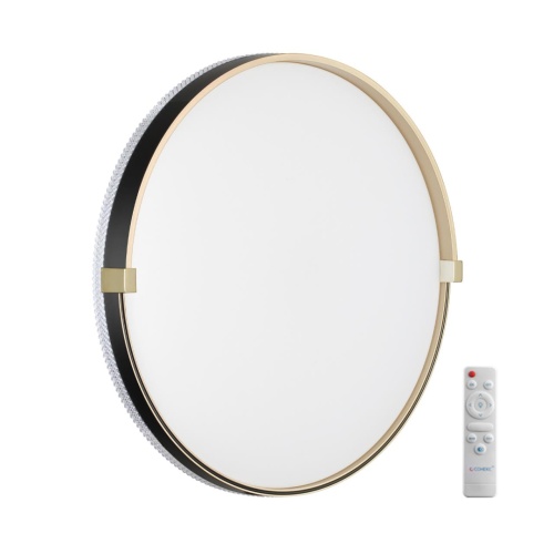 SONEX 7647/EL PALE SN 189 Светильник пластик/черн./зол. LED 70Вт 3000-6000К D490 IP43 пульт ДУ OLIDI BLACK