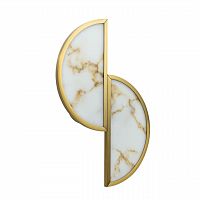ODEON LIGHT EXCLUSIVE 5447/2W L-VISION ODL_EX25 085 Настенный светильник бронзовый/металл/акрил/искусственный алебастр IP20 2*G9 40W 220V TOSCANA
