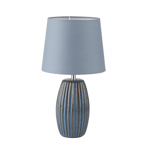 LUMION 8123/1T COMFI LN26 476 синий, керамика/текстиль Настольная лампа E27 1*60W 220V LAPUNA