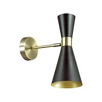 LUMION 3662/1W MODERNI LN26 214 античная бронза/матовый черный Бра E14 60W 220V QUINN