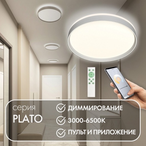 Накладной светильник Denkirs PLATO DK6511-WH фото 3 Накладной светильник Denkirs PLATO DK6511-WH фото 3