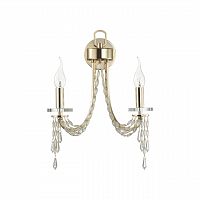 ODEON LIGHT 5063/2W CLASSIC ODL24 625 золото/прозрачный/металл/хрусталь Бра E14 2*40W CAPEL
