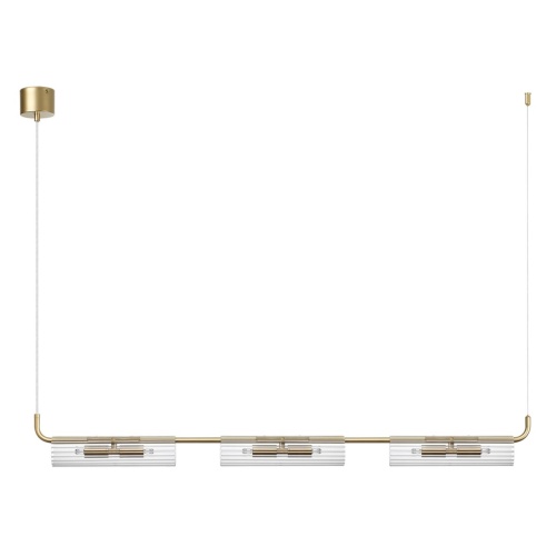 LUMION 6560/6 SUSPENTIONI LN26 282 золотой/прозрачный/металл/стекло Подвес G9 6*20W 220V TORONTO