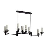 LUMION 6555/8C CLASSI LN25 000 черный/дымчатый/металл/стекло Люстра потолочная E14 8*40W 220V MADONNA
