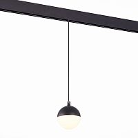 ST358.443.07 Магнитный трековый светильник подвесной Черный LED 1*7W 4000K 520Lm Ra>80 120° IP20 D90xH90 48V