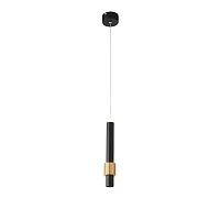 SL1591.403.01 Светильник подвесной ST-Luce Черный, Анодированный золотой/Черный LED 1*6W 3000K