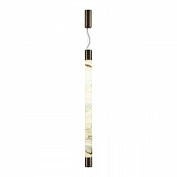 ODEON LIGHT 6686/25L L-VISION ODL24 000 Подвесной светильник темная брашированная латунь/металл/алебастр IP20 LED 40W 3000/4000 MARBELLA