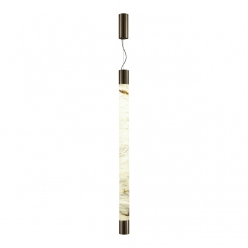 ODEON LIGHT 6686/25L L-VISION ODL24 000 Подвесной светильник темная брашированная латунь/металл/алебастр IP20 LED 40W 3000/4000 MARBELLA