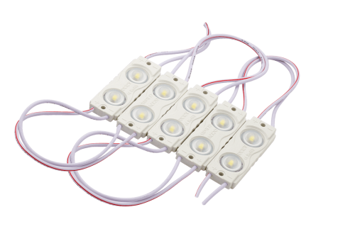 Модуль светодиодый линзованный SWG , 2LED, 0,8Вт, 12В, IP65, Цвет: 6500-7000К Холодный белый, провод 15см