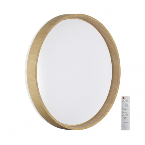 SONEX 7684/EL BASICA SN 000 Светильник пластик/кор под дер LED 70Вт 3000-6000K D490 IP43 пульт ДУ GARI WOOD