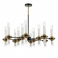 LUMION 8112/24 NEOCLASSI LN26 096 черный/бронза/прозрачный, металл/стекло Люстра потолочная G9 24*30W 220V TAMARESA
