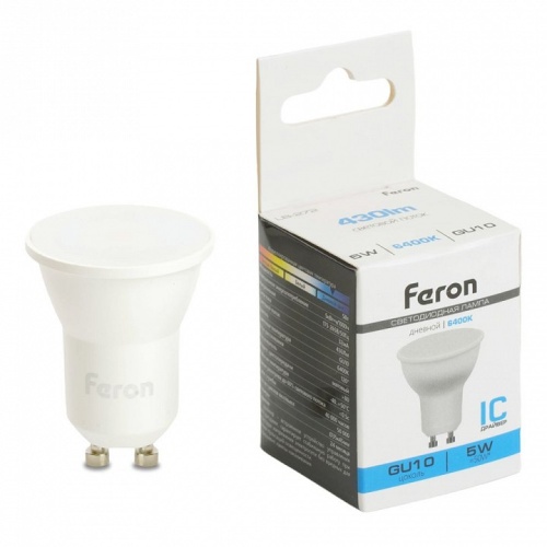 Лампа светодиодная Feron LB-272 GU10 5Вт 6400K 51223 фото 4 Лампа светодиодная Feron LB-272 GU10 5Вт 6400K 51223 фото 4