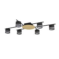 LUMION 8304/6C COMFI LN26 238 золотой/черный, металл/акрил Светильник потолочный GX53 LED 6*7W 220V BENUA