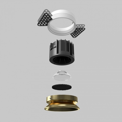 Встраиваемый светильник Maytoni Technical Round DL058-12W3K-TRS-BS фото 6 Встраиваемый светильник Maytoni Technical Round DL058-12W3K-TRS-BS фото 6