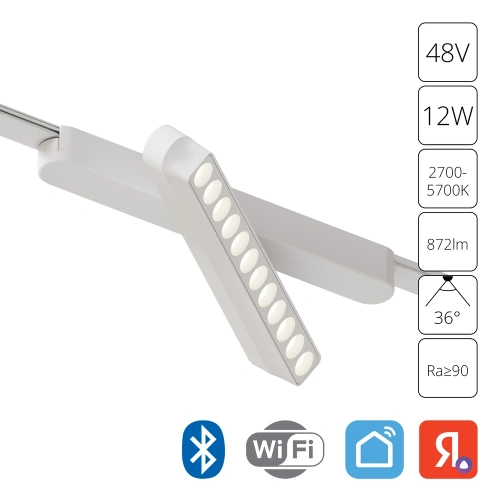 Магнитный трековый светильник Arte Lamp RAPID SMART A2961PL-1WH Магнитный трековый светильник Arte Lamp RAPID SMART A2961PL-1WH