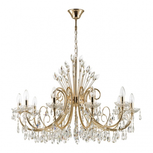 ODEON LIGHT 4977/10 HALL ODL23 627 золотой/хрусталь Люстра E14 10*40W VERSIA