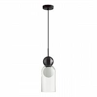 5022/1 MODERN ODL23 337 черный/прозрачный/белый матовый металл/стекло Подвес G9 LED 5W BLACKY