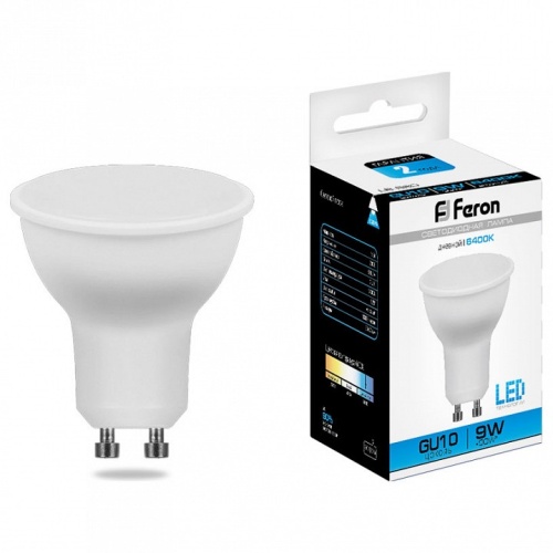 Лампа светодиодная Feron Saffit LB-560 GU10 9Вт 6400K 25844 Лампа светодиодная Feron Saffit LB-560 GU10 9Вт 6400K 25844