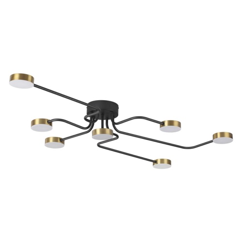6532/99CL LEDIO LN23 000 чёрный, латунь Люстра потолочнаяс ПДУ LED 100W 3000-6000K 220V FLINT