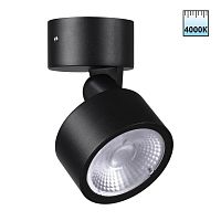 NOVOTECH 359589 STREET NT25 694 черный Светильник ландшафтный светодиодный IP65 LED 12W 4000К 100-240V FOCUS