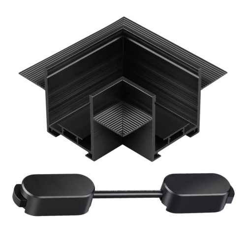 NOVOTECH 135274 SHINO NT24 109 черный Соединитель угловой "L" для шинопровода встраиваемого в ГКЛ IP20 24V EASY