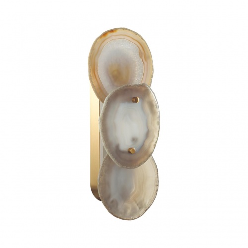 ODEON LIGHT 7065/10WL L-VISION ODL25 219 Настенный светильник бронзовый/металл/акрил/агат IP20 LED 10W 3000K 220V AGATE