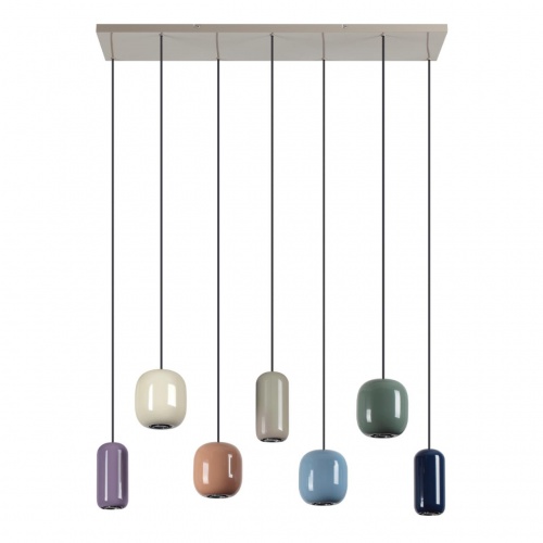 5053/7A PENDANT ODL24 000 цвет слонов.кости/мультиколор/металл Подвес GU10 LED 7*4W OVALI 5053/7A PENDANT ODL24 000 цвет слонов.кости/мультиколор/металл Подвес GU10 LED 7*4W OVALI