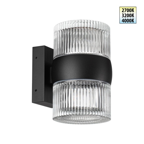 NOVOTECH 359718 STREET NT25 718 черный Светильник ландшафтный с переключателем цв. температуры IP65 LED 16W 100-240V 2700К/3200К/4000К ESTIMA