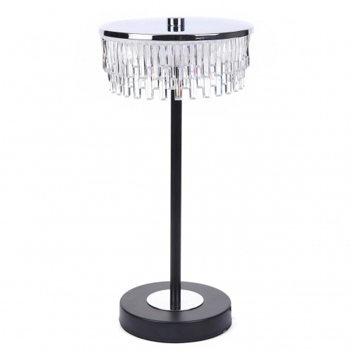 LUMION 8204/1TL LEDIO LN26 531 серебро/черный/прозрачный, металл/акрил Настольная лампа LED 7W 4000К 220V SATIANA