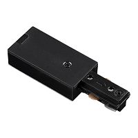 NOVOTECH 135015 PORT NT18 255 черный Токопровод (подвод питания) для однофазного трехжильного шинопровода IP20 220V EXEPERT