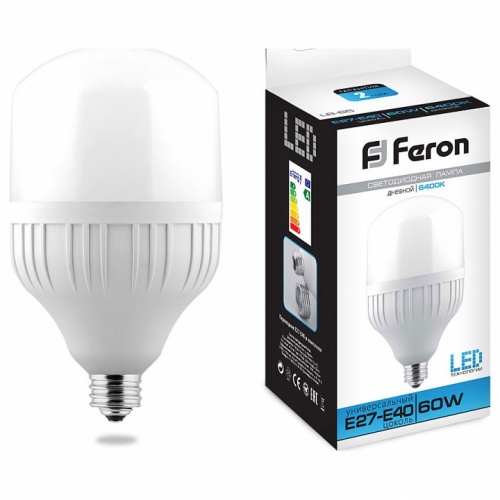 Лампа светодиодная Feron Saffit LB-65 E27-E40 60Вт 6400K 25782 Лампа светодиодная Feron Saffit LB-65 E27-E40 60Вт 6400K 25782