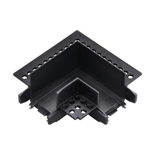 NOVOTECH 135280 SHINO NT24 180 черный Соединитель «L» токопроводящий для шинопровода в ГКЛ (для арт.135197; 135199) IP20 48V SMAL