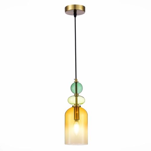 SL2000.213.01 Подвес ST-Luce Золотистый/Янтарный E14 1*40W SL2000.213.01 Подвес ST-Luce Золотистый/Янтарный E14 1*40W