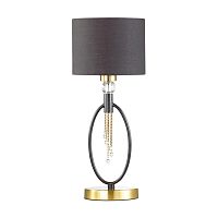 LUMION 4516/1T NEOCLASSI LN26 070 античная латунь, черный Настольная лампа E27 60W 220V SANTIAGO