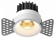 Встраиваемый светильник Maytoni Technical Round DL058-7W2.7K-TRS-W