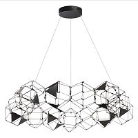 ODEON LIGHT 5087/68L L-VISION ODL25 293 черный хром/металл Люстра LED 68W 4000K 3740Лм TRELLIS