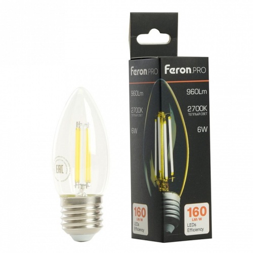 Лампа светодиодная Feron LB-1206 E27 6Вт 2700K 51238 фото 3