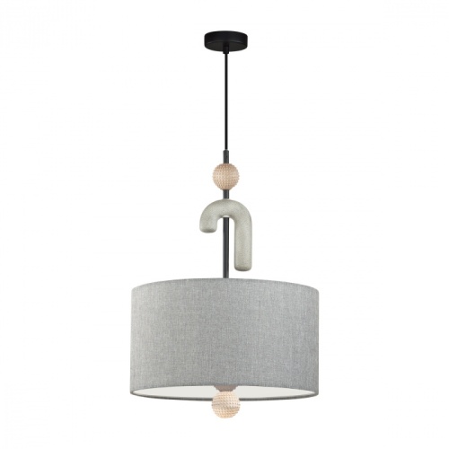 ODEON LIGHT EXCLUSIVE 5410/3 MODERN ODL_EX24 115 черный матов./серый/металл/полирезин/ткань Подвес E14 3*40W BAGEL фото 6