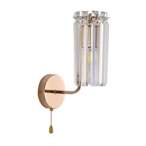 LUMION 8347/1W CLASSI LN26 155 золото/прозрачный, металл/хрусталь Бра E14 1*40W 220V FAVLA