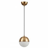 ODEON LIGHT 4960/1 PENDANT ODL22 393 античн.бронза/металл/белый/стекло Подвес E27 1*40W PINGA