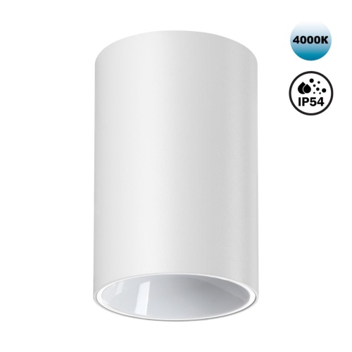 NOVOTECH 359417 OVER NT24 430 белый Светильник накладной влагозащищённый IP54 LED 10W 170-265V 4000К 830Лм RECTE