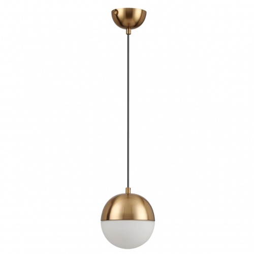 ODEON LIGHT 4960/1 PENDANT ODL22 393 античн.бронза/металл/белый/стекло Подвес E27 1*40W PINGA